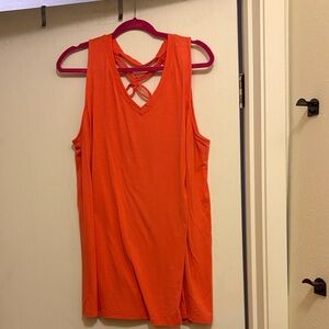 Terra & Sky Vivid Orange Tank Top